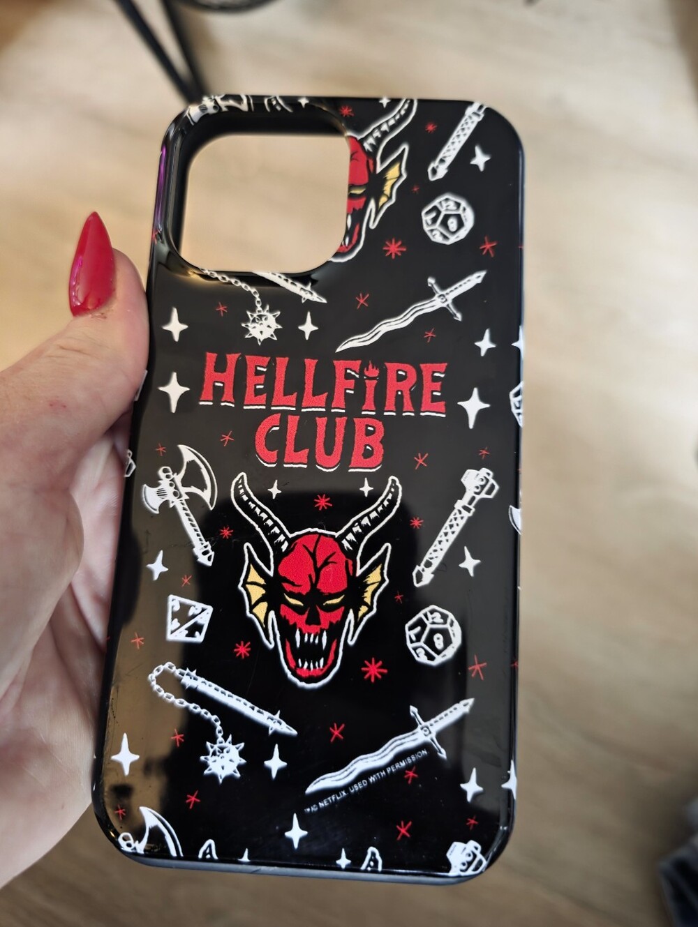 Hellfire Club Black Red Graphic Phone Case IPhone 13 Pro Max